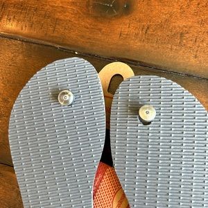 Havaianas Silver Flip Flops